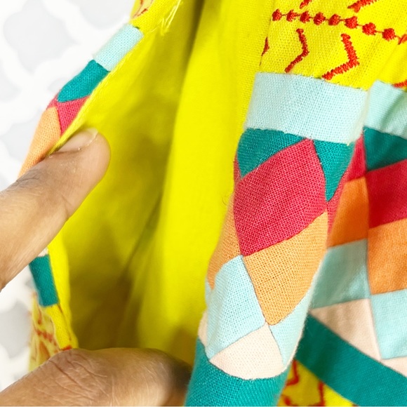 GUC Anthro Leifsdottir Ribboned Quilotoa Strapless Mini Cotton Dress - Picture 10 of 16